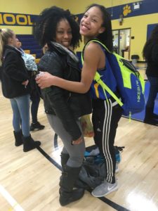 That's Kermari Reynolds and her mom after winning the 8th grade title...there going for a bigger one