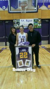 JEN LOURO AND HER PROUD PARENTS...that's two D1 players, Mr and Mrs Louro👍