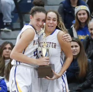 The Destiny Adams and her sisters celebrate WOBM title.