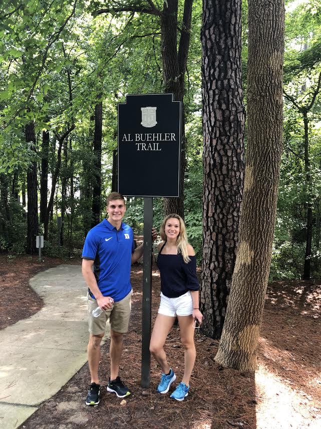 Camryn's brother Kyle has set the bar high as a student at Duke...just the way Camryn likes it!