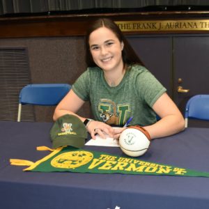 Jane McCauley' competitive nature is why she continued driving 3 hours on weekends to NBS...it no surprise she will be attending THE U OF VERMONT